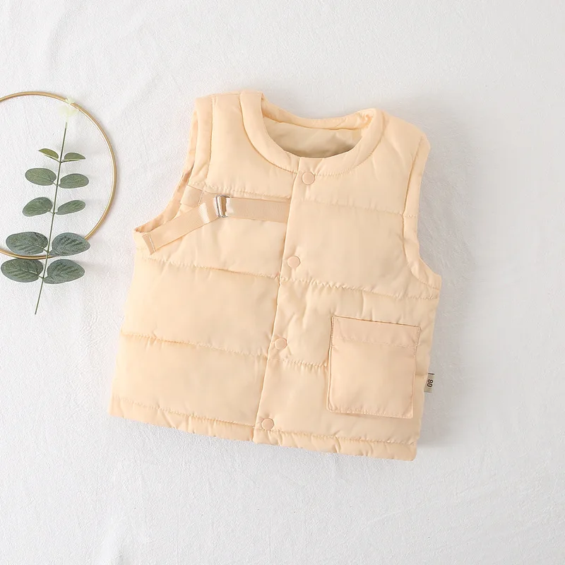 Зимний жилет для мальчиков 2019 г. Осенний пуховый девочек тонкие хлопковые куртки