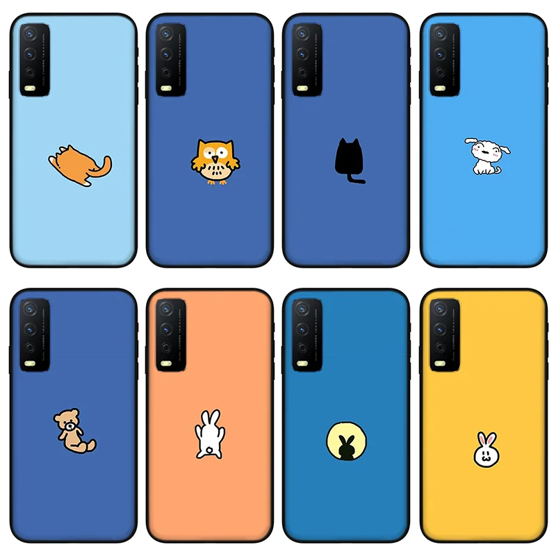 

Solid color map Phone case for vivo y30 y50 y53 y52 y31 y53 , Protective silicone case for vivo Y18 Y19 Y15 Y12 Y51 Y85 Y97 Y70s