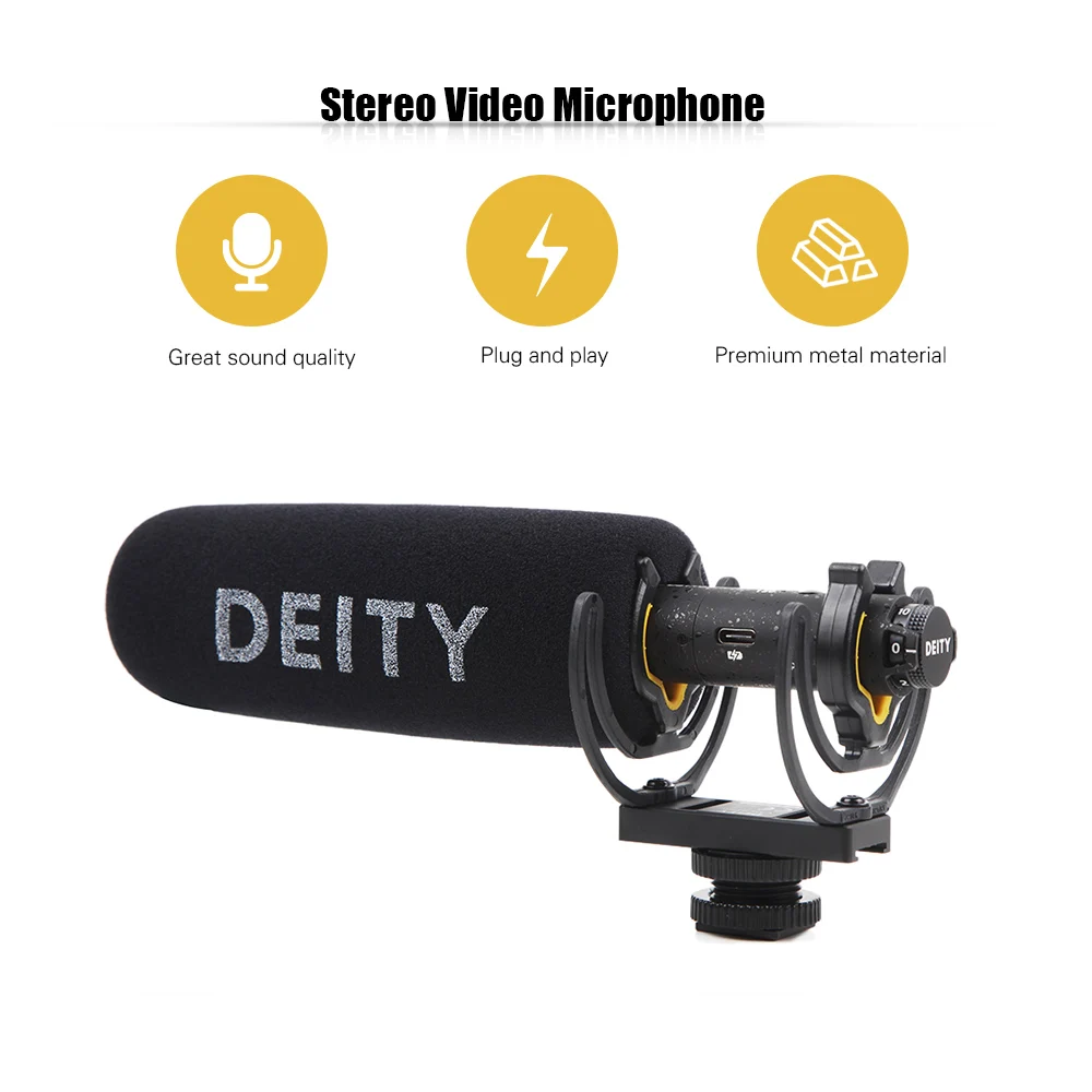 DEITY микрофон V-Mic D3 Pro конденсаторный микрофон для камеры видео Микрофон супер-кардиоидный направленный 3,5 мм TRRS для Canon/sony/Nikon