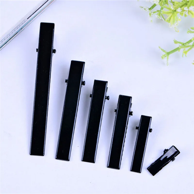 Высокое качество 100 шт./лот 3 2-5 5 см серебристо-черного цвета заколки для волос с