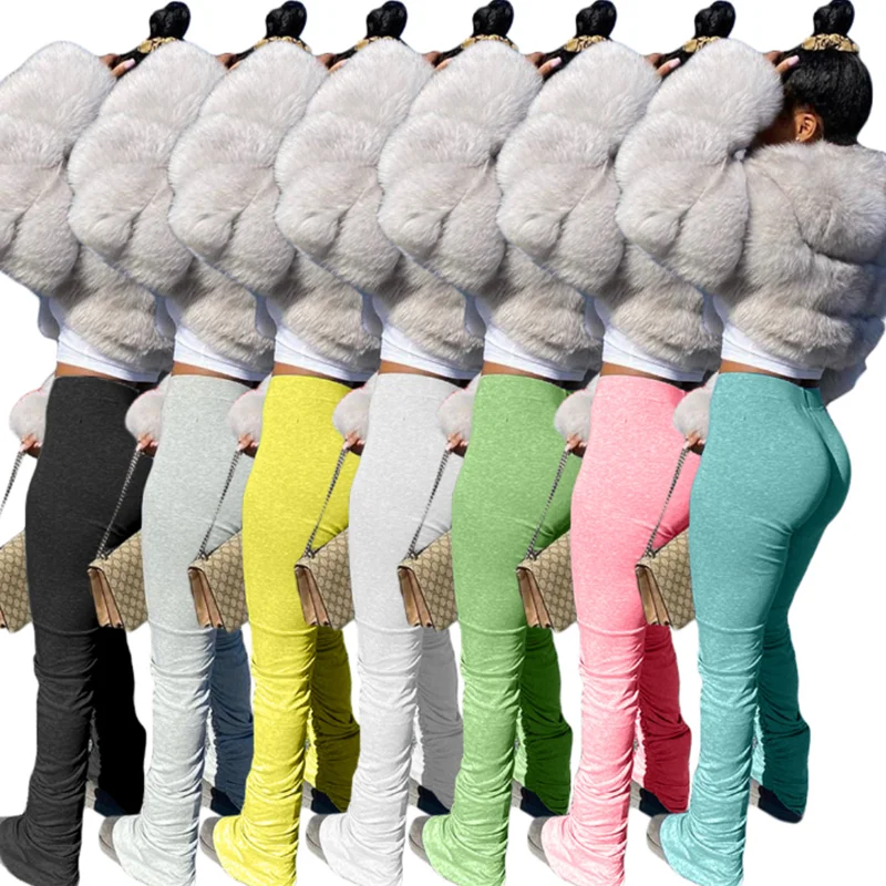 

2020 New Arrivals Fashion Sporting Joggers Skinny Casual Stacked Pants