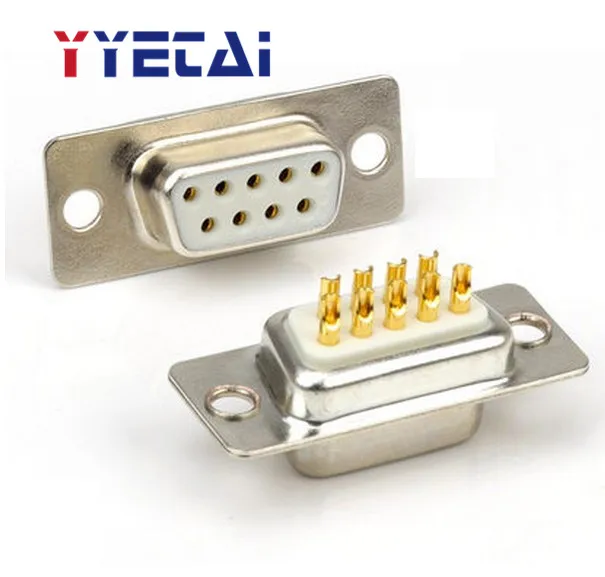 

NEW DB9 white gold plated 2U male female head RS232 COM port joint wire type