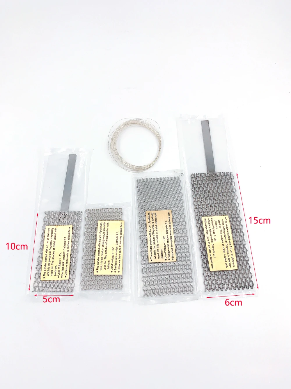 

Platinized Titanium Mesh Anode Rhodium Mesh With Handle Jewelry Tool Jeweler Goldsmith Tool Jewelry Plating Plater Tool