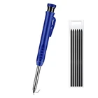 Твердый плотничный карандаш со встроенной точилкой, механический маркер с глубоким отверстием, маркировочная ручка, инструмент