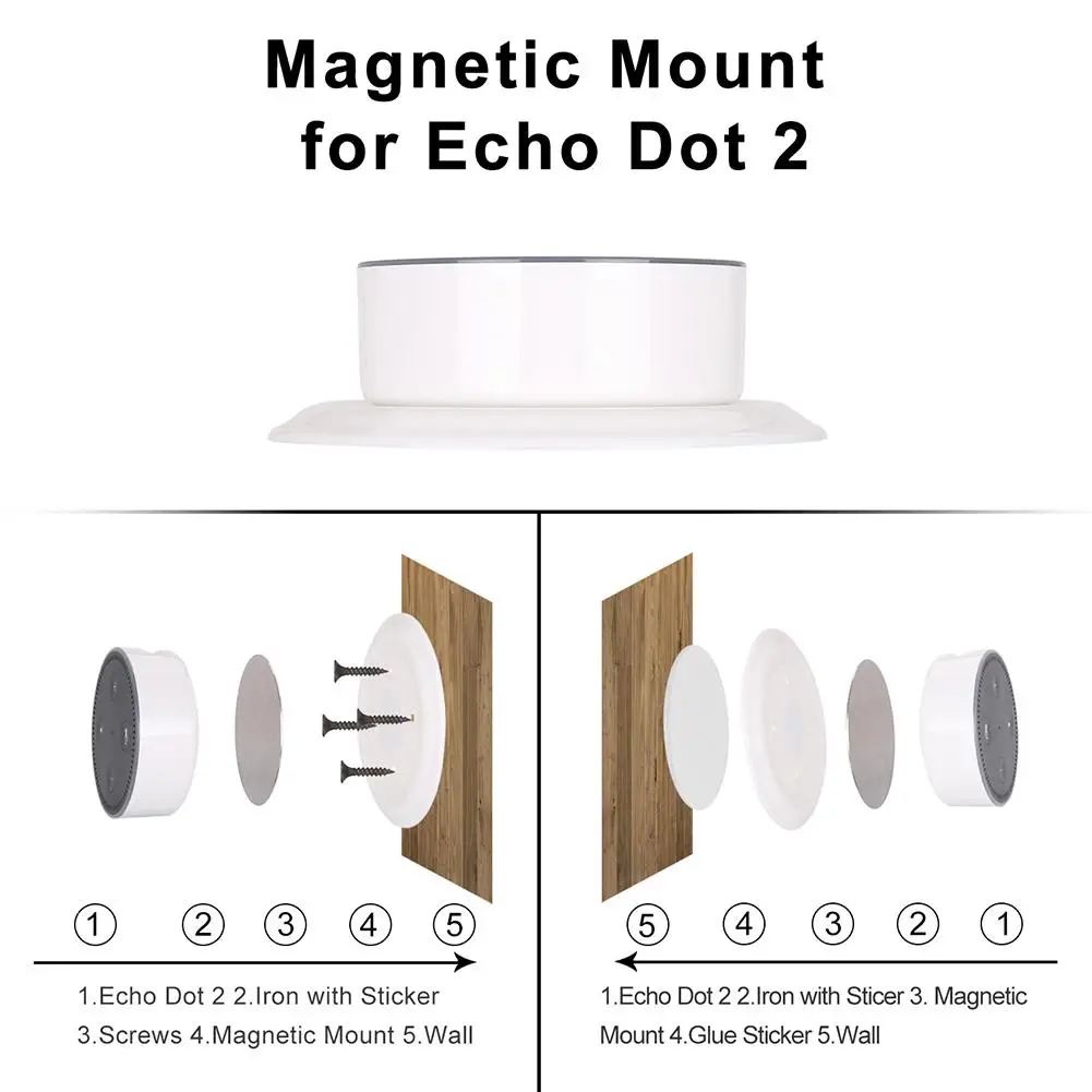 Магнитное настенное крепление для Echo вход Google Home мини Echo Dot вешалка держатель подставка аксессуары для кухни спальни ванной комнаты