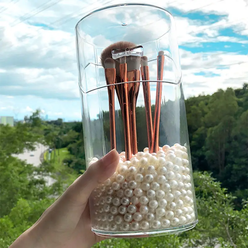 Прозрачный акриловый чехол с откидной крышкой пылезащитный коврик для кистей