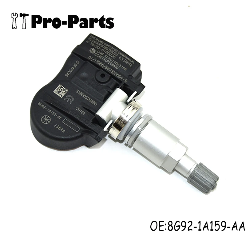 Датчик давления в шинах TPMS для Land Rover Peugeot 307 Citroen C5 C6 Mazda 8G92-1A159-AA 433 МГц | Автомобили и