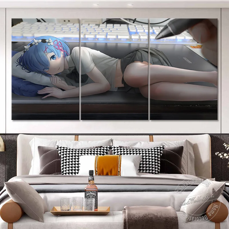 Re: жизнь в другом мире от нуля анимация искусство стены картина для гостиной