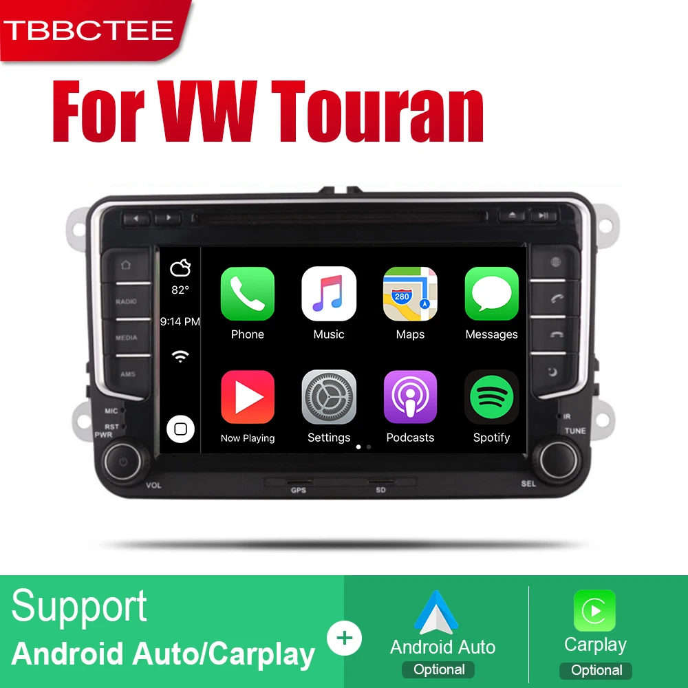 TBBCTEE Android 2 Din Авто Радио DVD для Volkswagen VW Touran 2003 ~ 2015 автомобильный мультимедийный