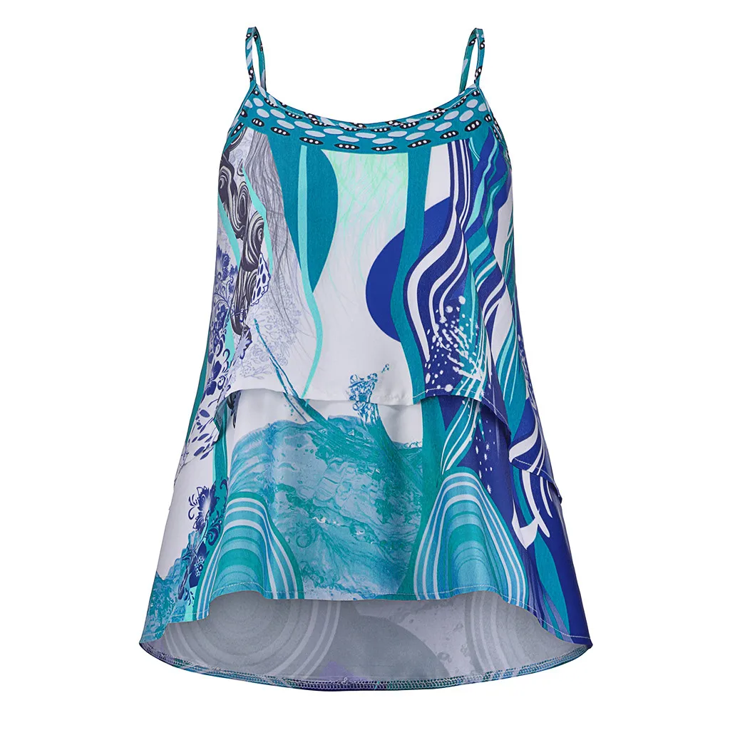 Женская майка топ без рукавов размера плюс 5XL модный пикантный двухслойный Топ с