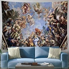 Психоделический Ангел МАНДАЛА ГОБЕЛЕН аниме фоновое украшение для стены гостиной Богемный Хиппи общежитие покрывало для кровати ковер