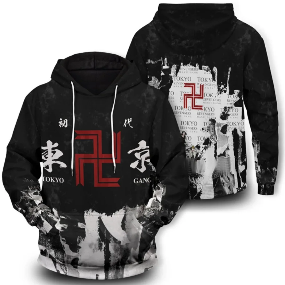 

Tokyo Revengers Cosplay Hoodie 3D Printed Hooded Sweatshirt Men Women Casual Streetwear Pullover