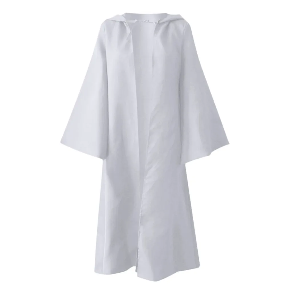 Женский и мужской винтажный Готический однотонный Тренч свободная повседневная