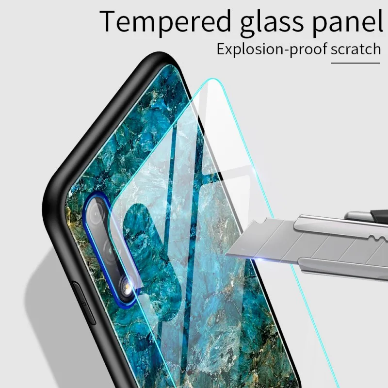 Чехол для Huawei Honor 9X Pro 10i 20i P Smart Z Y6 Y9 Prime 2019 чехол с мраморным закаленным стеклом 20 8A