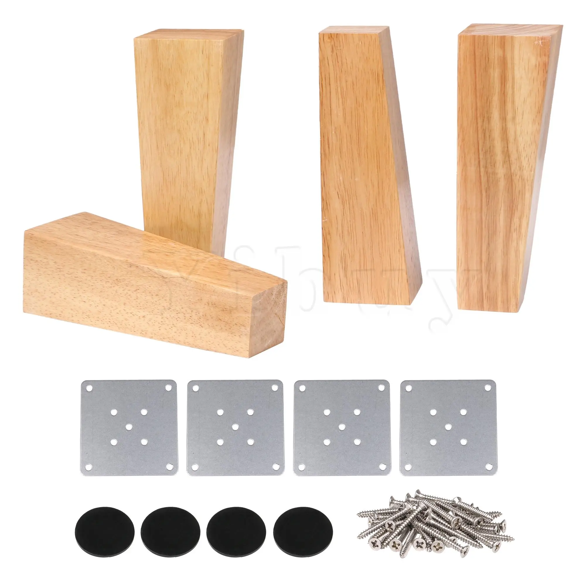 

4pcs Right Angle Trapezoid Furniture Feet Cabinets Legs Replacement 18CM