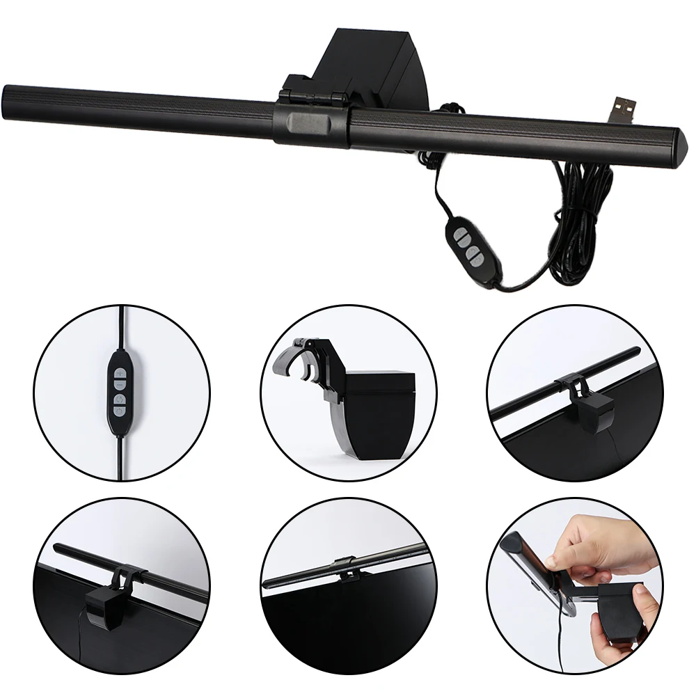 

Creative LED Desk Lamp Dimmable Computer Screenbar Eye-Caring Table Lamp For Study Reading Screen Monitor Hanging Light Bar