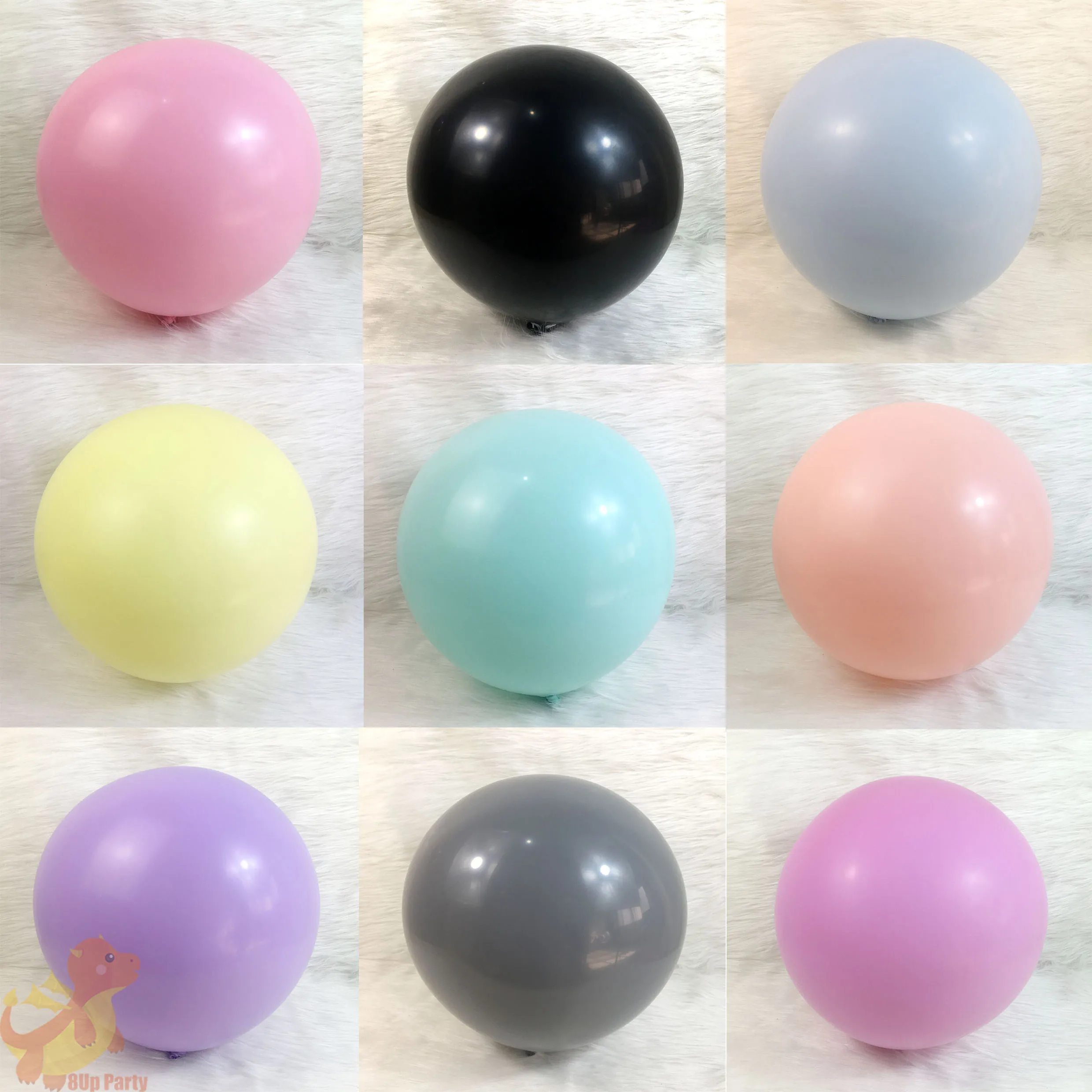 Утолщенный латексный шарик-Макарон 5/10/12/18/36 дюймов с защитой от попадания краев