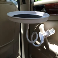 universal car cup holder car food tray with clamp bracket folding dining table drink holder car pallet back seat water