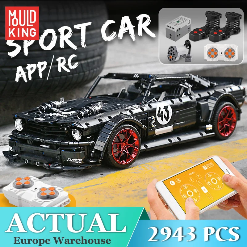 Радиоуправляемая модель гоночного автомобиля MOULD KING RTR V2 с программным