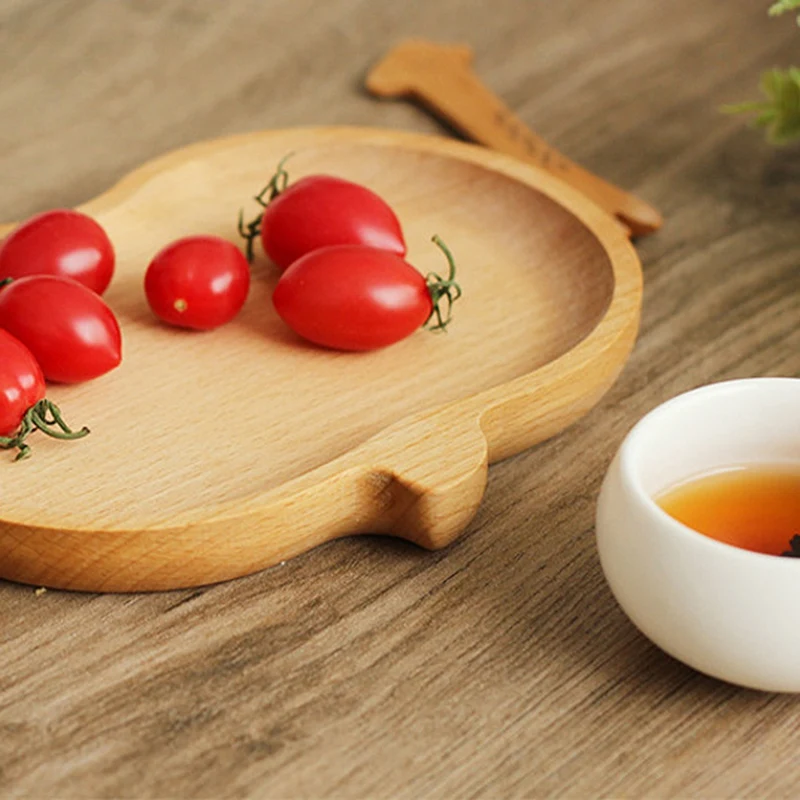 Детские Мультяшные Деревянные Подносы для хранения тарелки детские конфеты