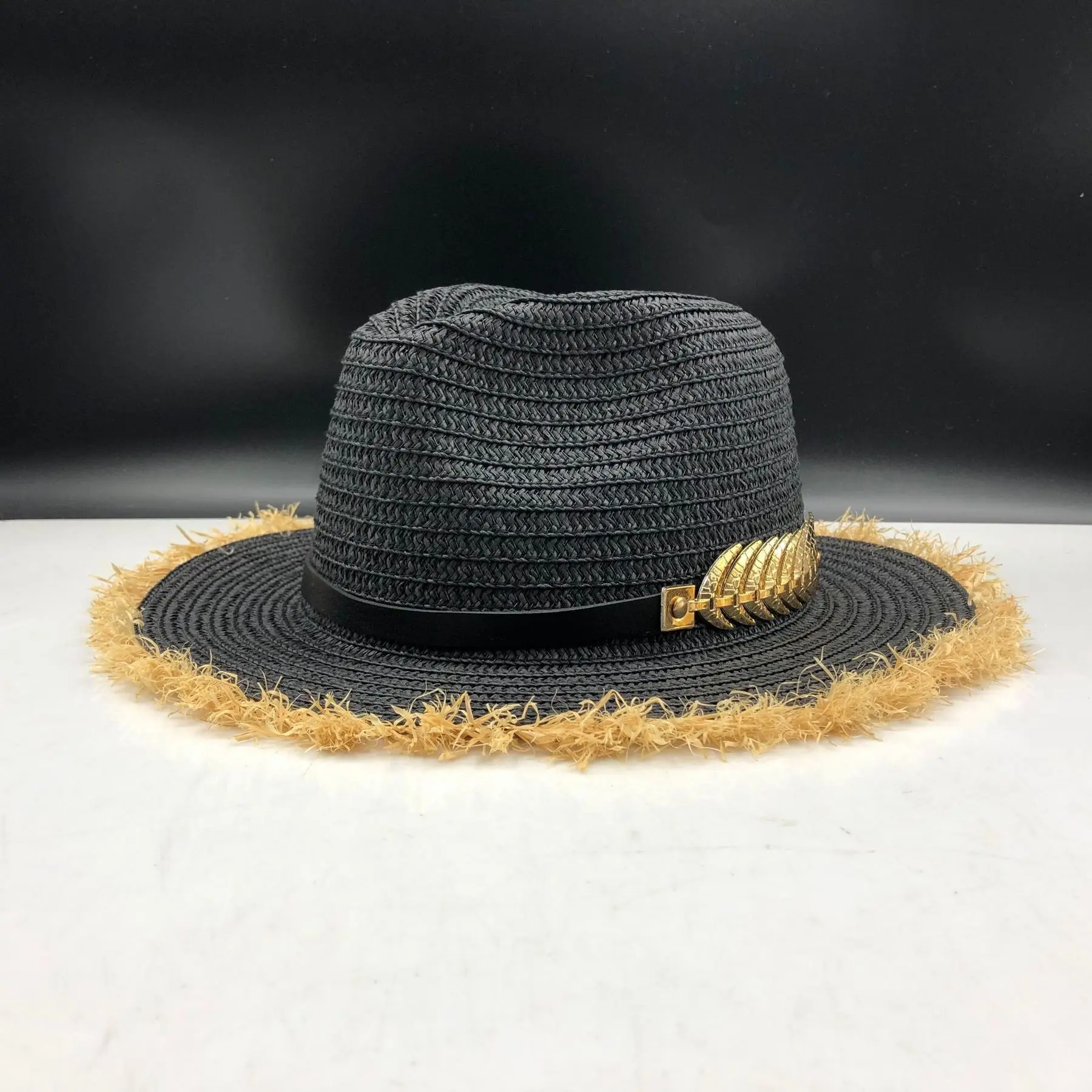 Летняя женская шляпа поля леди Raffia пляжная Повседневная Панама соломенная шляпа Панама Мужская шапочка из спандекса девушки солнцезащитная Кепка мужской Sombrero Chapeau Femme