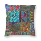 Наволочка в богемном стиле с изображением страны чудес, домашний декор, наволочка в стиле хиппи и бохо, наволочка для дивана, Полиэстеровая двухсторонняя наволочка с принтом