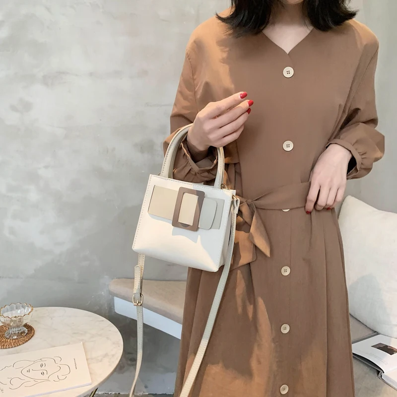 Летняя квадратная мини-сумка макарон модная женская сумка Высококачественная