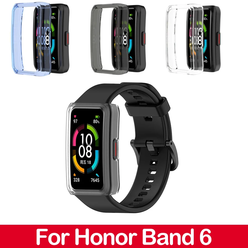 

Пылезащитный чехол из поликарбоната для защиты экрана, тонкий защитный чехол с рамкой для Huawei Honor Band 6, умные часы для Honor Band 6, чехол