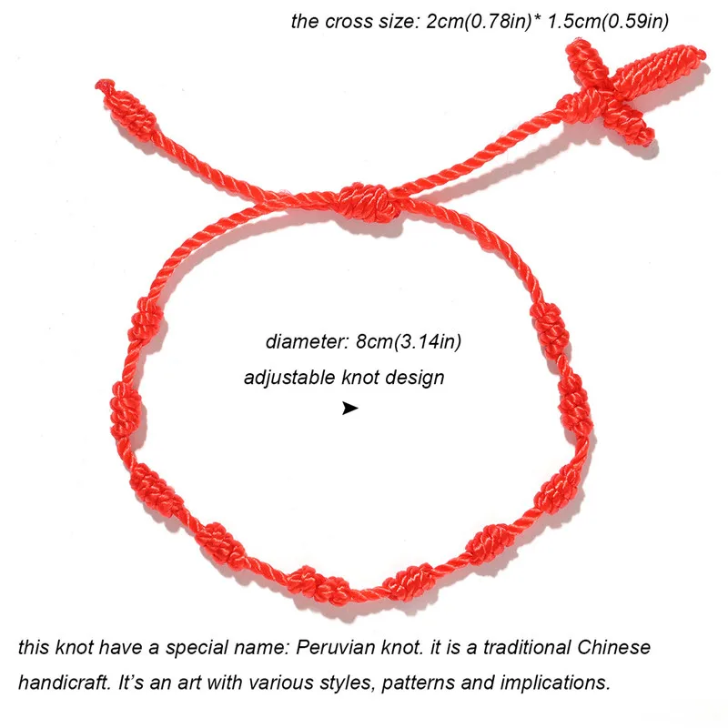 Ручной работы красный браслеты из нержавеющей стали для защиты женщин