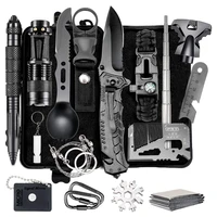 outdoor survival kit fishing hunting sosedc survival gear emergency camping hiking kit with knife flashlight emergency blanket