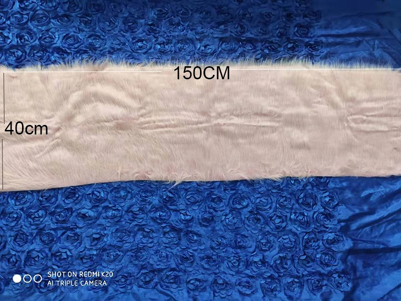40*150 см светло-розовые длинные ткань искусственный мех мягкая плюшевая ткань искусственный мех Швейные материалы для ручной работы отделочная ткань для дома с мехом на каблуке 7 см