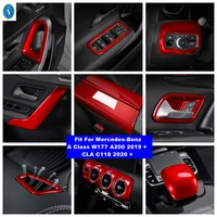 red interior refit kit air ac door bowl glass lift button cover trim for benz a class w177 a200 2019 cla c118 2020 2022