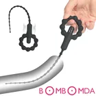 Вибратор для уретры, звуковой из мягкого силикона, интимные игрушки для взрослых расширители уретры, вставки в пробку пениса, катетер, уретральная пробка
