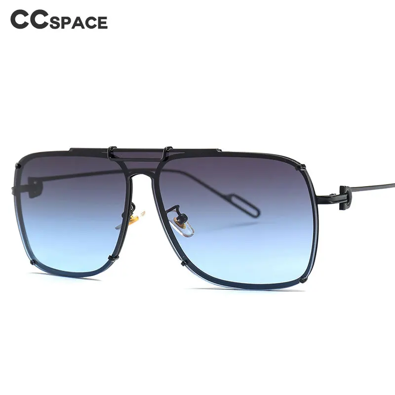 46185 солнцезащитные очки с квадратной металлической оправой и одним объективом