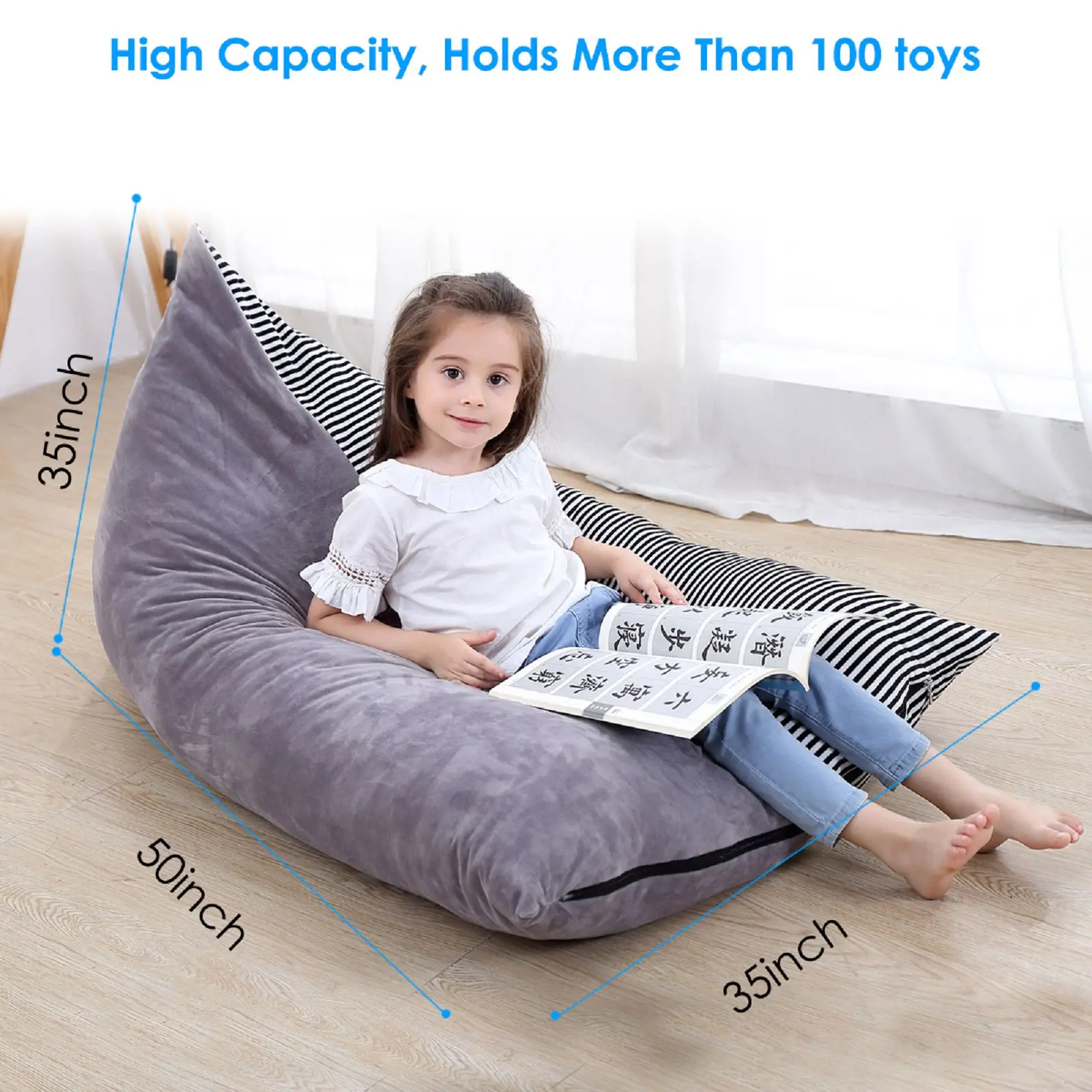 Большой 2in1 чучело кукла плюшевые игрушки сумка для хранения текстильный