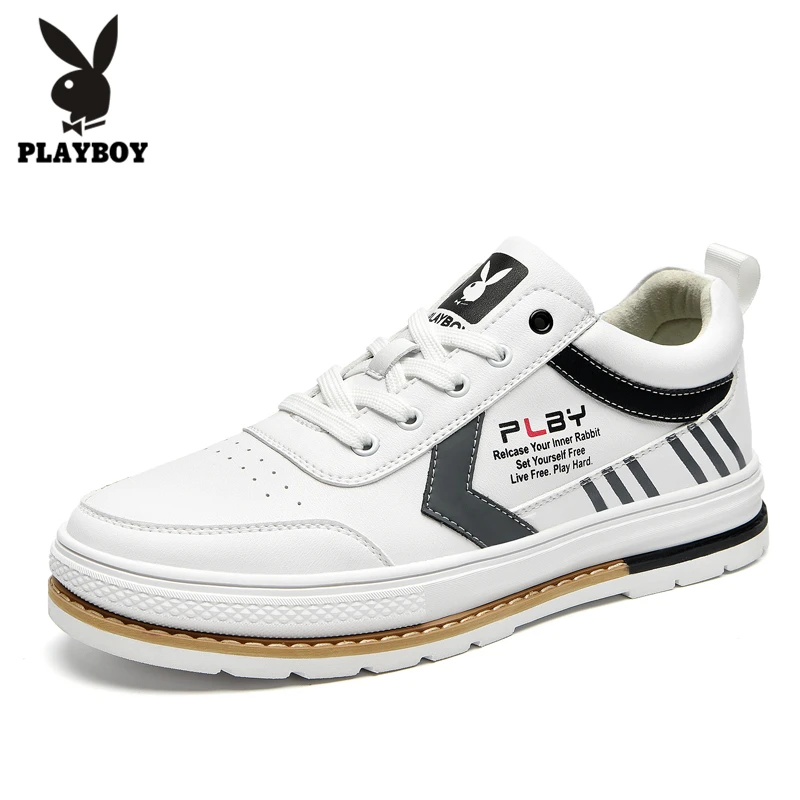 

PLAYBOY New Footwear Fashion Men's Casual Shoes Spring & Autumn Male Shoes Men PU Leather Shoes Men Flats Zapatillas PL821006