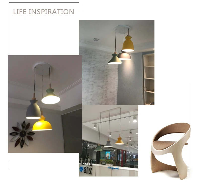 

Hanging Lamp Modern Creative Nordic hanging Lights Corridor Restaurant Designer Pendant Lamps Bar Cafe pendant light for Kitchen
