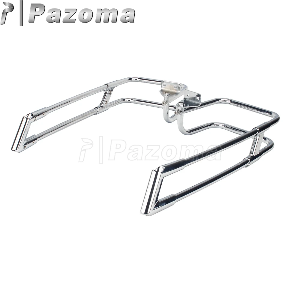 For Harley Touring Extended Saddle bags Saddlebag Guard Steel Rails for Road King Electra Glide Ultra Classic Street 14-up |