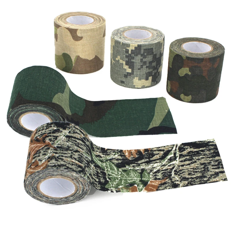Тактическая камуфляжная самоклеящаяся ткань военная лента для охоты пейнтбола