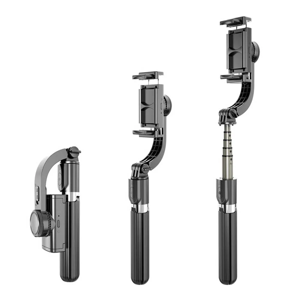 

L08 Phone Gimbal Selfie Stick with Remote Shutter for iOS Android Phone Handheld Stabilizer Cellphone Video Record Accessories