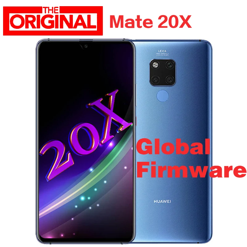 Стоковая глобальная прошивка опционально huawei mate 20X20X4G LTE мобильный телефон 8 Гб ram
