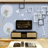 custom photo wall paper 3d stereo romantic dandelion frame mural living room tv sofa for self adhesive waterproof papel tapiz