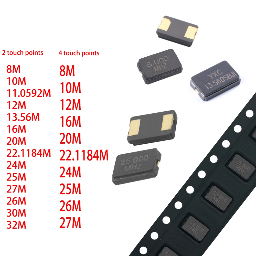 10 шт. Новинка 5032 smd Кварцевый резонатор Кристальный пассивный кварцевый