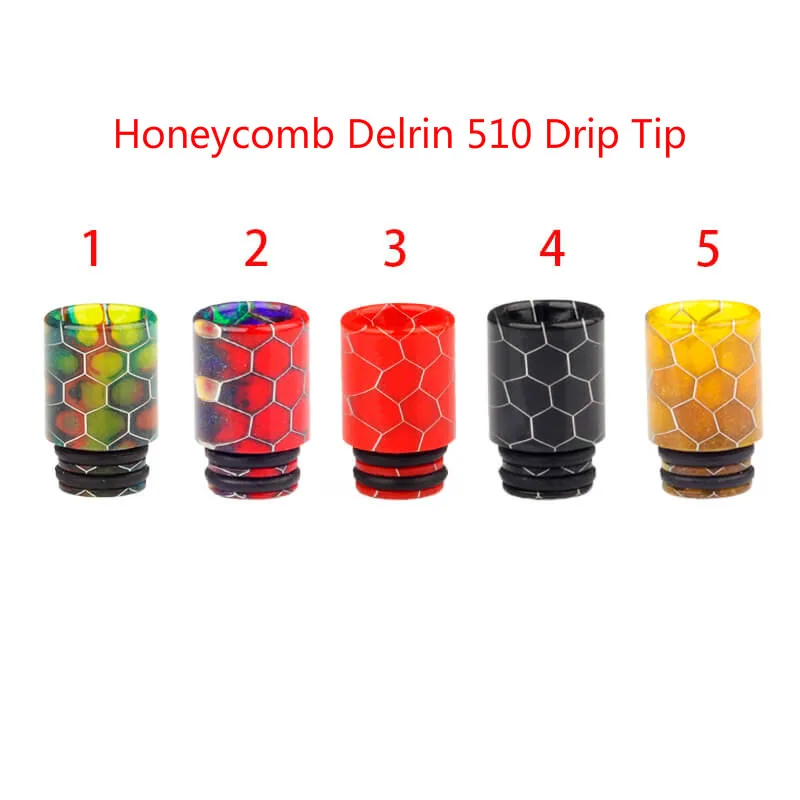Дрип тип Honeycomb Delrin 510 для чистоты MTL RTA/Millennium RTA/Reload RTA/артериальный PAL 2 II