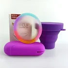 Менструальный диск с плоской подошвой Сверхтонкий стерилизующий силиконовый чехол для женщин