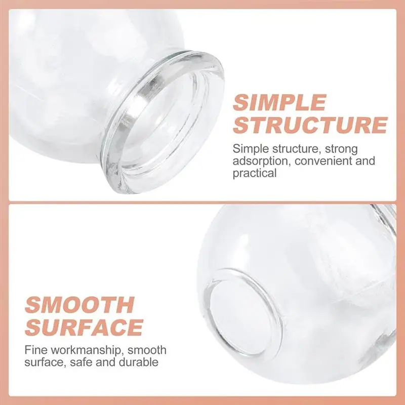 

8pcs Durable Thicken Useful Cupping Therapy Device Vacuum Cupping Chinese Cupping Kit