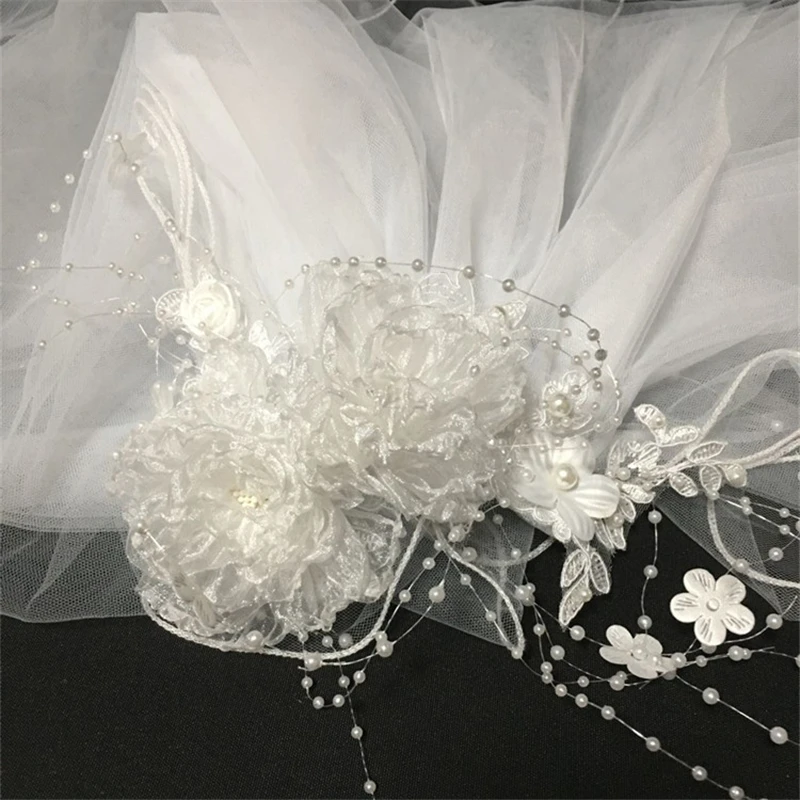 

Wedding Veil Multi-layer Super Fairy Veil Lace Lolita Veils with Comb Vintage Anime Veils for Cosplay Costume Hair Accessories