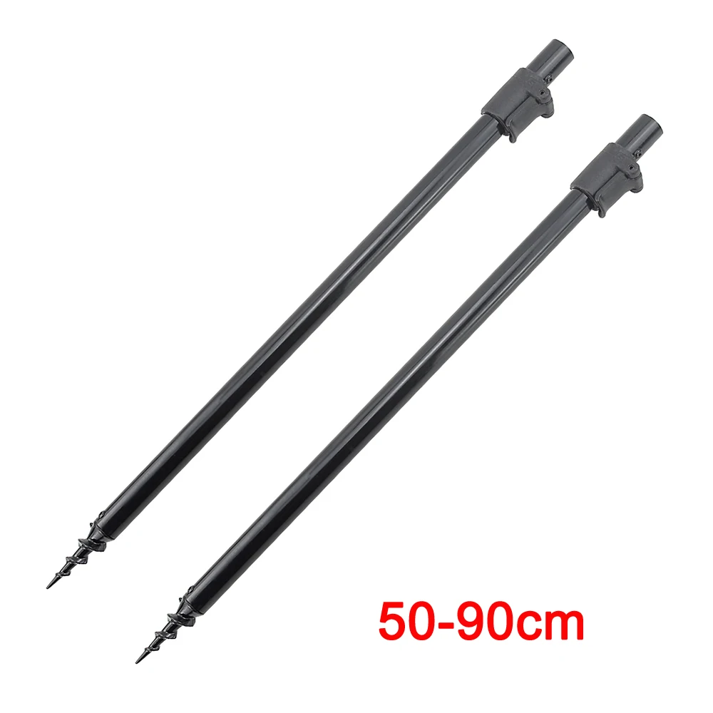 50-90cm 2 x Карповые рыболовные палочки для ловли карпа, алюминиевый шток Pod, поддерживающие рыболовные аксессуары - Цвет: 50-90cm