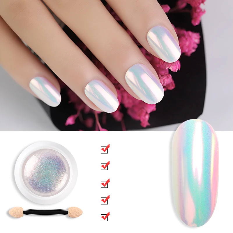 Мерцающий Блеск для ногтей цвет Фэнтези жемчужное зеркало волшебное радужные