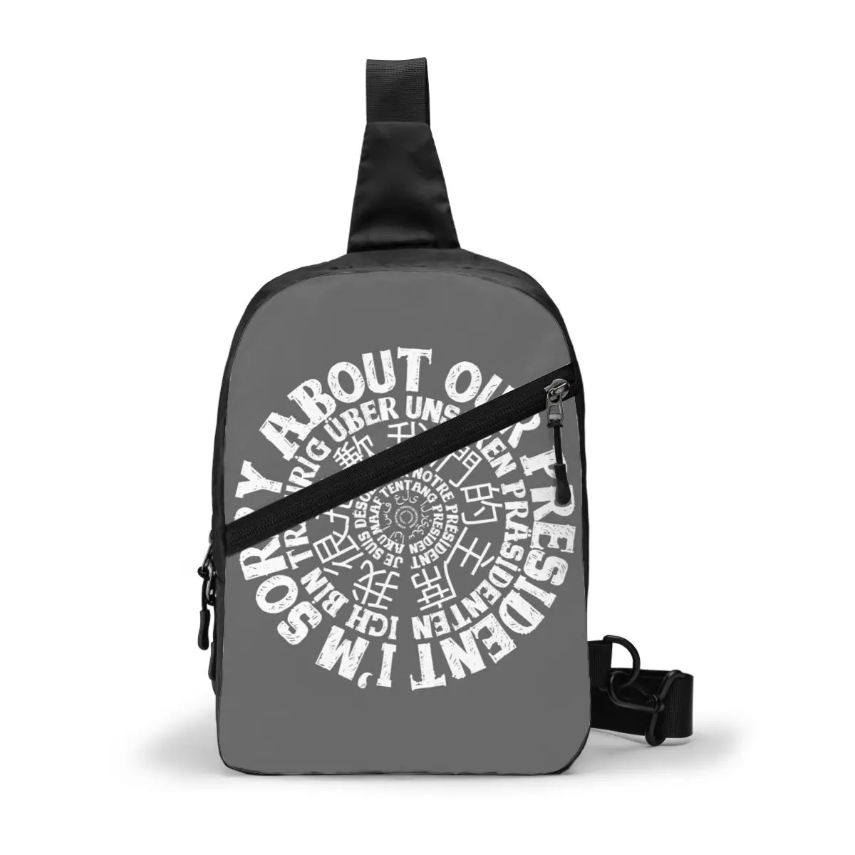 

Нагрудная сумка с Дональдом Трампом, водонепроницаемая дешевая сумка-слинг из полиэстера, складная сумка для велосипеда